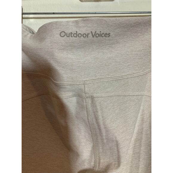 Outdoor Voices Leggings Sz XL Womens Heathered Gray Activewear Stretch - Picture 4 of 5